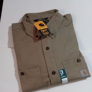Carhartt,Mid weight Canvas Long Sleeve Shirt